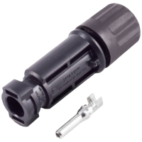 BKL Electronic 2800007 PV4 stekker 2,5 6mmm, IP68, 1500 V. Zwart Inhoud: 1 stuk(s)