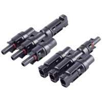 BKL Electronic 2800015 PV4 adapterset 3/1 Zwart Inhoud: 2 stuk(s)
