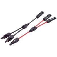 BKL Electronic 2800017 2/1 Y stekker 4 mm² Kabellengte 0.30 M