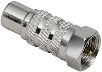 BKL Electronic Cinch adapter Cinch koppeling   F stekker Inhoud: 1 stuk(s)