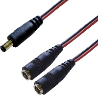 BKL Electronic DC verdeler Laagspanningsstekker   DC koppeling 5.5 Mm 2.5 Mm 0.30 M 1 stuk(s) Single