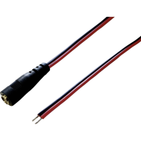BKL Electronic Laagspannings aansluitkabel Laagspanningsbus   Open kabeleinde 5.5 Mm 2.1 Mm 2.1 Mm 2.00 M 1 stuk(s)