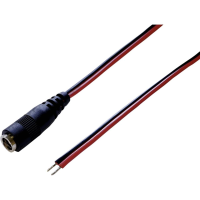 BKL Electronic Laagspannings aansluitkabel Laagspanningsbus   Open kabeleinde 5.5 Mm 2.5 Mm 2.5 Mm 2.00 M 1 stuk(s)