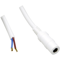 BKL Electronic Laagspannings aansluitkabel Laagspanningsbus   Open kabeleinde 5.50 Mm 2.10 Mm 1.00 M 1 stuk(s)