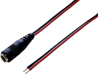 BKL Electronic Laagspannings aansluitkabel Laagspanningsbus   Open kabeleinde 5.50 Mm 2.50 Mm 2.50 Mm 30.00 Cm 1 set(s)