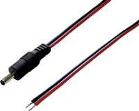 BKL Electronic Laagspannings aansluitkabel Laagspanningsstekker   Open kabeleinde 3.50 Mm 1.35 Mm 1.00 M 1 stuk(s)