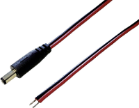 BKL Electronic Laagspannings aansluitkabel Laagspanningsstekker   Open kabeleinde 5.50 Mm 2.10 Mm 1.00 M 1 stuk(s)