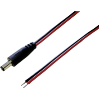 BKL Electronic Laagspannings aansluitkabel Laagspanningsstekker   Open kabeleinde 5.50 Mm 2.10 Mm 2.10 Mm 1.00 M 1 stuk(s) Piece