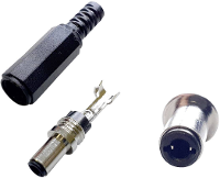 BKL Electronic Laagspannings connector Stekker, recht 5.50 Mm 2.10 Mm 1 stuk(s)