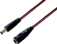 BKL Electronic Laagspannings verlengkabel Laagspanningsstekker   Laagspanningsbus 5.5 Mm 2.1 Mm 5.5 Mm 2.5 Mm 3.00 M 1 stuk(s)