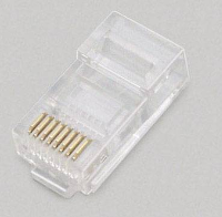 BKL Electronic modulaire stekker 2606003 Stekker, recht Aantal polen 8P8C Transparant 100 stuk(s)