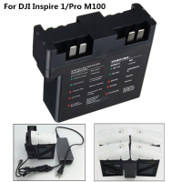 Black 4 In1 Intelligent Battery Charging Hub Adapter For Dji Inspire 1/pro M100