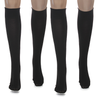 Black Anti Fatigue Compression Socks Slimming Knee Sock Supports Leg Stocking Shaper