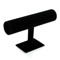 Black Bangle Bracelet Jewelry Watch T Bar Display Stand Holder Rack