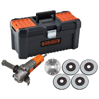 BLACK+DECKER BEG220KA5 QS 900W 125mm Haakse slijper met accessoires