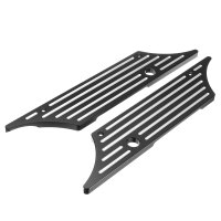 Black Hard Saddlebag Bags Latch Cover Face For Harley Touring Glide 1993 2013