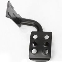 Black Metal Left Side Footrest Pedal For Jeep Wrangler Jk & Unlimited 07 16