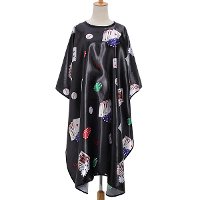 Black Poker Sleeve Barber Salon Hair Cutting Cape Hairdressing Tools