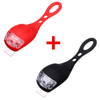 Black&red Bicycle Bike Light Waterproof Silicone Led Flashlight