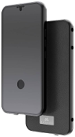 Black Rock 360° Glass Cover Apple iPhone 15 Carbon Inductieve lading, Stootbestendig