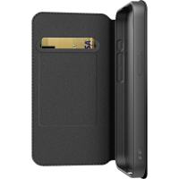 Black Rock Booklet Slim Folio für Apple iPhone 16e, Schwarz Booklet Apple iPhone 16e, iPhone 17e Zwart