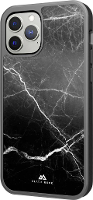 Black Rock Protective Marble Case Cover Apple iPhone 13 Pro Max Zwart