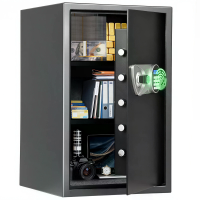SF0611 Thuis Veilig 3,9 Cu Ft Biometrische Vingersafdrukbeveiligde Kluis met Lockbox LCD display, dubbele alarmtoets, no