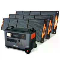 Blackview Oscal Powermax 3600 Robuuste Power Station+3*PM200 Zonnepaneel Kit 3600Wh tot 57600Wh LiFePO4 Batterijpakket P