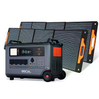 Blackview Oscal Powermax 3600 Robuuste Voedingsstation + 2*PM200 Zonne Paneelset 3600Wh tot 57600Wh LiFePO4 Batterijpakk