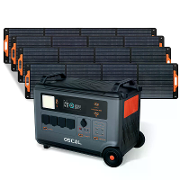 Blackview Oscal PowerMax6000 Robuuste Voedingsstation met 1/2/3/4*PM200 Zonnepaneel Kit 3600Wh tot 57600Wh LiFePO4 Accup