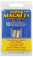 Blanko Magneet (Ø x h) 8 mm x 3 mm Rond 10 stuk(s) 205016
