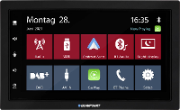 Blaupunkt Oslo 600 DAB Autoradio enkel DIN Apple CarPlay, Android Auto, Incl. Afstandsbediening, Incl. DAB antenne, Bluetooth handsfree