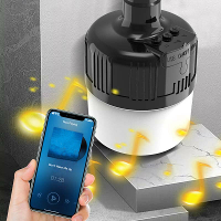 Brandend vuur 1000LM LED Camping Licht 5W 2400mAh 42 Lamp Kralen Bluetooth Speaker Power Bank Ball Bulb USB Oplaadbare N