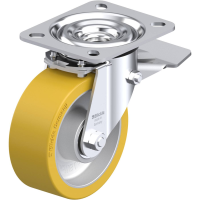 Blickle L ALTH 100K ST Zwenkwiel met rem Wieldiameter: 100 mm Draagvermogen (max.): 250 Kg 1 stuk(s)