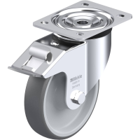 Blickle L PATH 160R FI Zwenkwiel met rem Wieldiameter: 160 mm Draagvermogen (max.): 400 Kg 1 stuk(s)