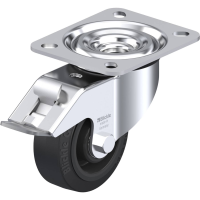 Blickle L POEV 80R FI Zwenkwiel met rem Wieldiameter: 80 mm Draagvermogen (max.): 140 Kg 1 stuk(s)