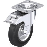 Blickle L V 125R FI Zwenkwiel met rem Wieldiameter: 125 mm Draagvermogen (max.): 100 Kg 1 stuk(s)