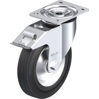 Blickle L V 202R FI Zwenkwiel met rem Wieldiameter: 200 mm Draagvermogen (max.): 205 Kg 1 stuk(s)