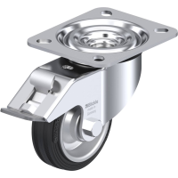 Blickle L V 80R FI Zwenkwiel met rem Wieldiameter: 80 mm Draagvermogen (max.): 50 Kg 1 stuk(s)