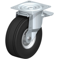 Blickle L VLE 250K ST Zwenkwiel met rem Wieldiameter: 250 mm Draagvermogen (max.): 450 Kg 1 stuk(s)