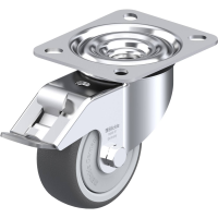 Blickle LE PATH 80KF FI Zwenkwiel met rem Wieldiameter: 80 mm Draagvermogen (max.): 150 Kg 1 stuk(s)