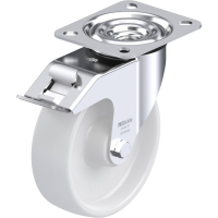 Blickle LE PO 125R FI Zwenkwiel met rem Wieldiameter: 125 mm Draagvermogen (max.): 150 Kg 1 stuk(s)