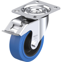 Blickle LE POEV 100R FI SB Zwenkwiel met rem Wieldiameter: 100 mm Draagvermogen (max.): 150 Kg 1 stuk(s)
