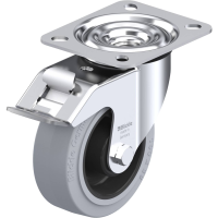 Blickle LE POEV 100R FI SG Zwenkwiel met rem Wieldiameter: 100 mm Draagvermogen (max.): 150 Kg 1 stuk(s)