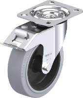 Blickle LE POEV 125G FI SG Zwenkwiel met rem Wieldiameter: 125 mm Draagvermogen (max.): 150 Kg 1 stuk(s)