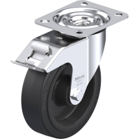Blickle LE POEV 125R FI Zwenkwiel met rem Wieldiameter: 125 mm Draagvermogen (max.): 150 Kg 1 stuk(s)