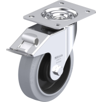 Blickle LE POEV 160KA FI SG Zwenkwiel met rem Wieldiameter: 160 mm Draagvermogen (max.): 300 Kg 1 stuk(s)