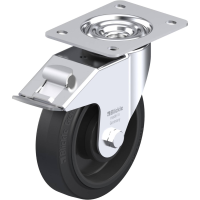 Blickle LE POEV 160KA FI Zwenkwiel met rem Wieldiameter: 160 mm Draagvermogen (max.): 300 Kg 1 stuk(s)