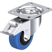Blickle LE POEV 80R FI SB Zwenkwiel met rem Wieldiameter: 80 mm Draagvermogen (max.): 140 Kg 1 stuk(s)