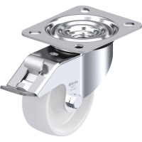 Blickle LE PPN 80G FI Zwenkwiel met rem Wieldiameter: 80 mm Draagvermogen (max.): 120 Kg 1 stuk(s)